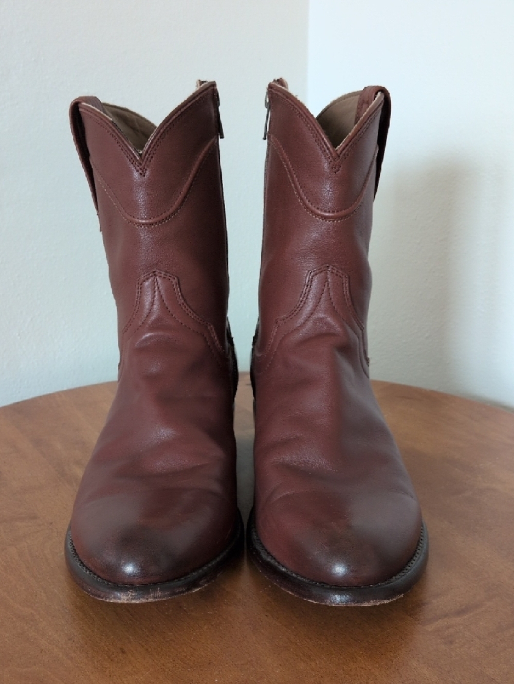 Tecovas "the Dean" Men's Brown Leather Western Zip Boots - Picture 4 of 6